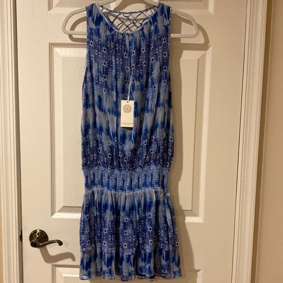 Ramy Brook dress Jordana print mini dress medium BRAND NEW! - Picture 3 of 9